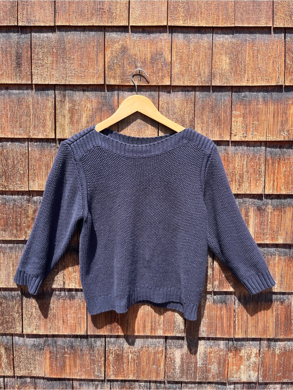Ann Taylor Navy Cropped Sweater